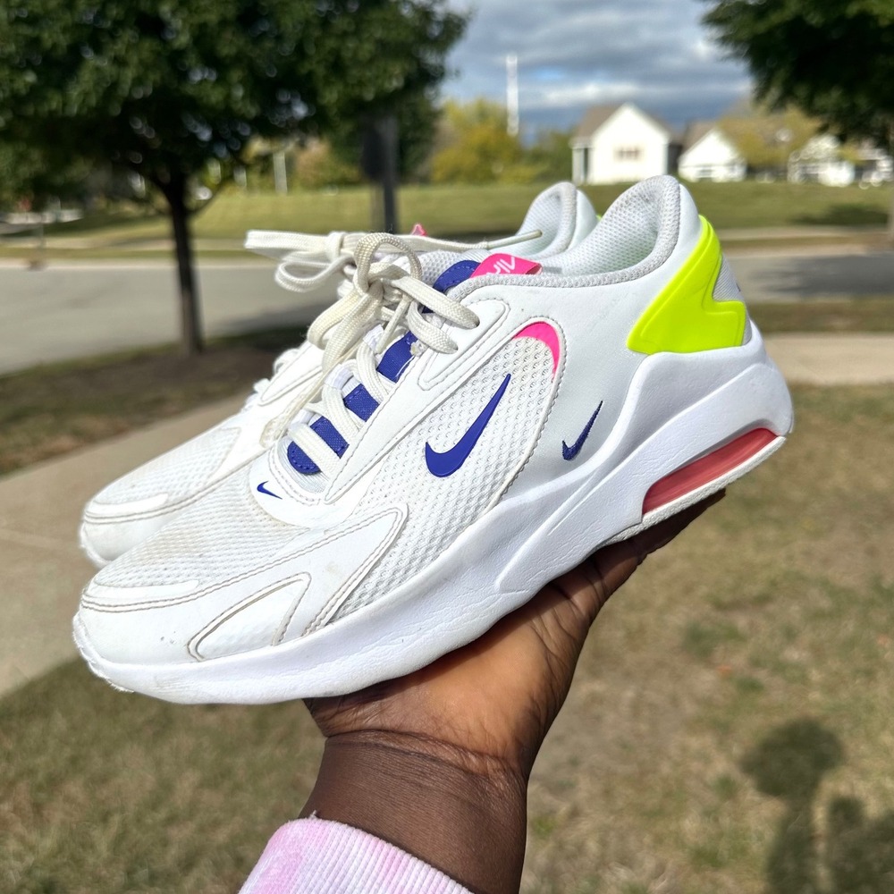 Nike Air Max Bolt AMD Athletic Shoes Women Sz 6.5 White Indigo Burst Pink Blast - Picture 10 of 13